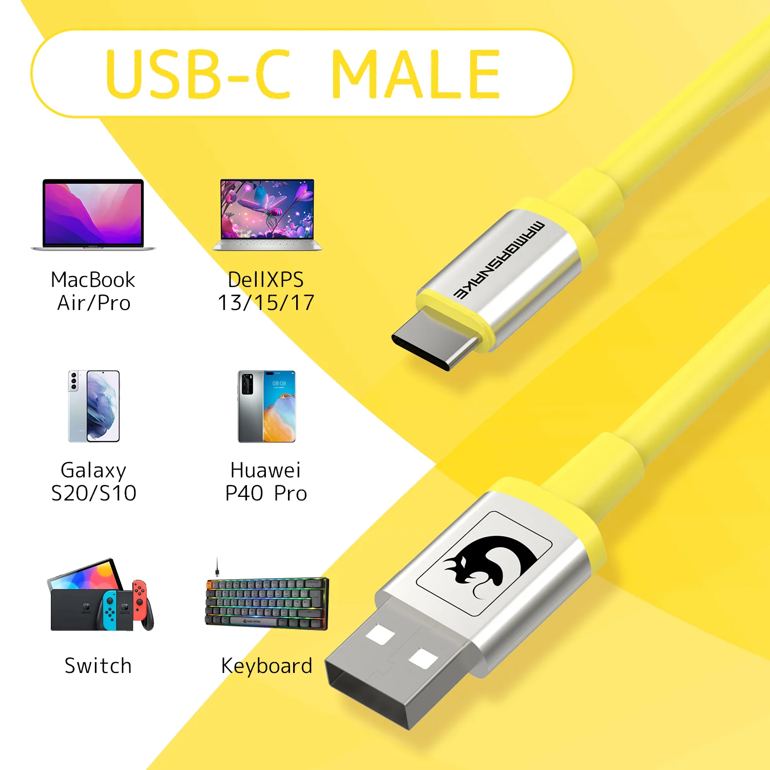 ATTACK SHARK x MAMBASNAKE C01 Coiled Cable