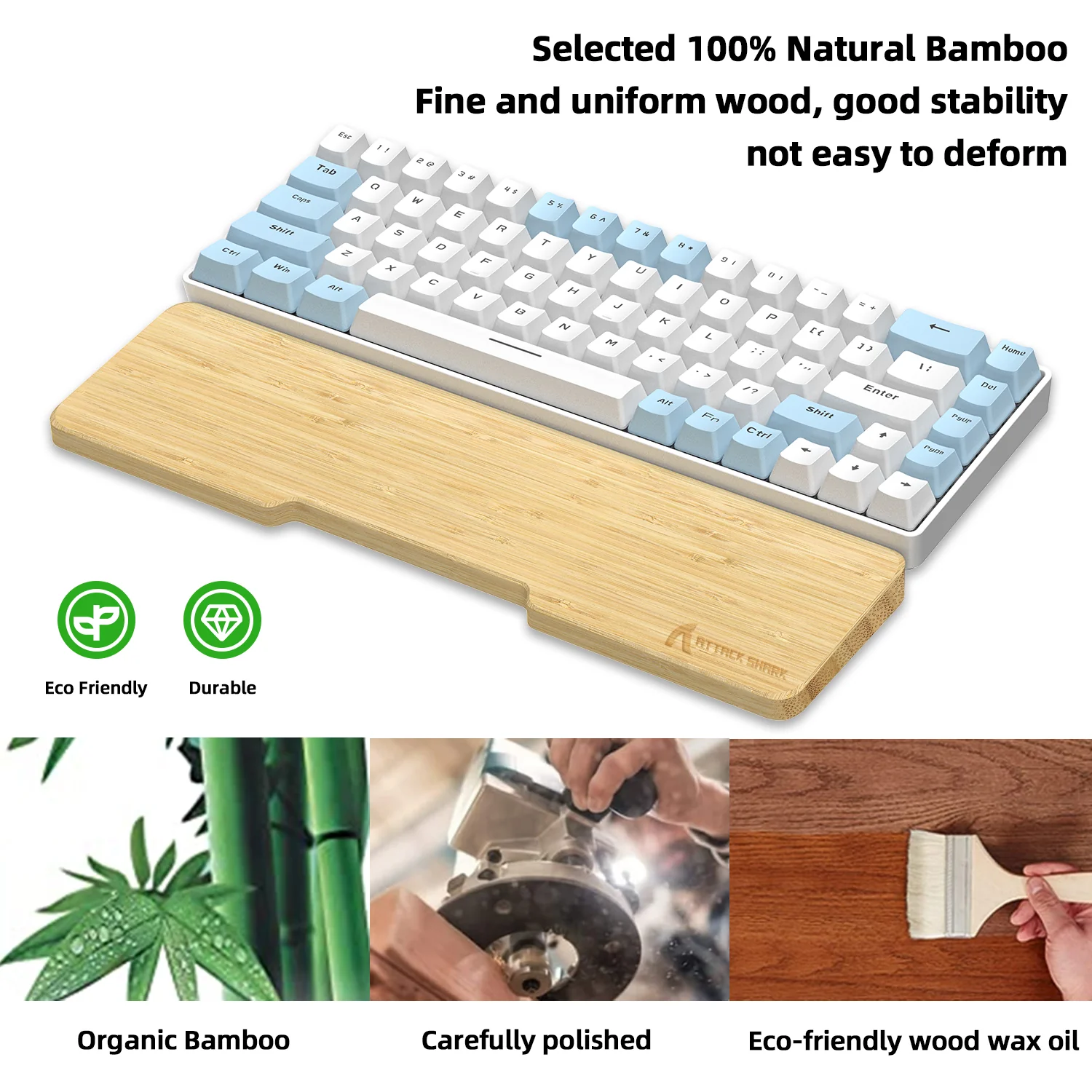742-attack-shark-wz01-bamboo-wrist-rest-10.webp ATTACK SHARK WZ01 Bamboo Wrist Rest