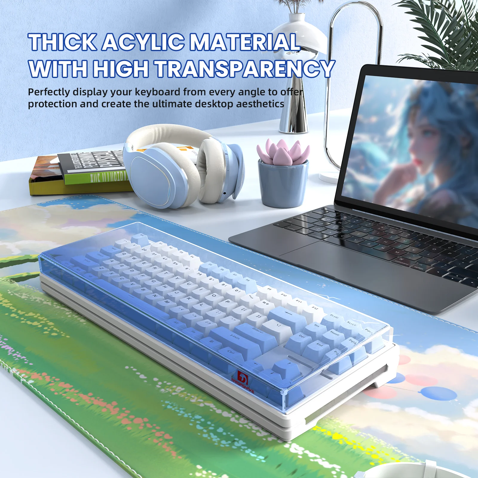 ATTACK SHARK x MAMBASNAKE 87-Key Keyboard Cover Fade Color