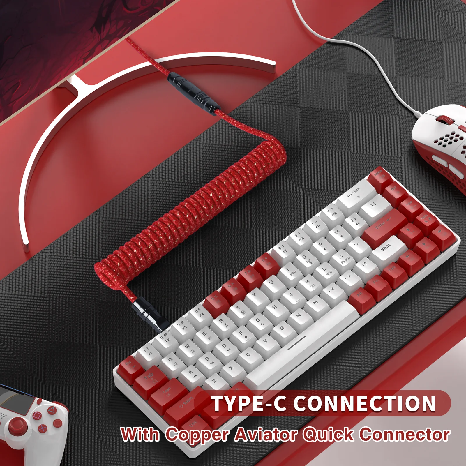 ATTACK SHARK C05 Coiled Cable