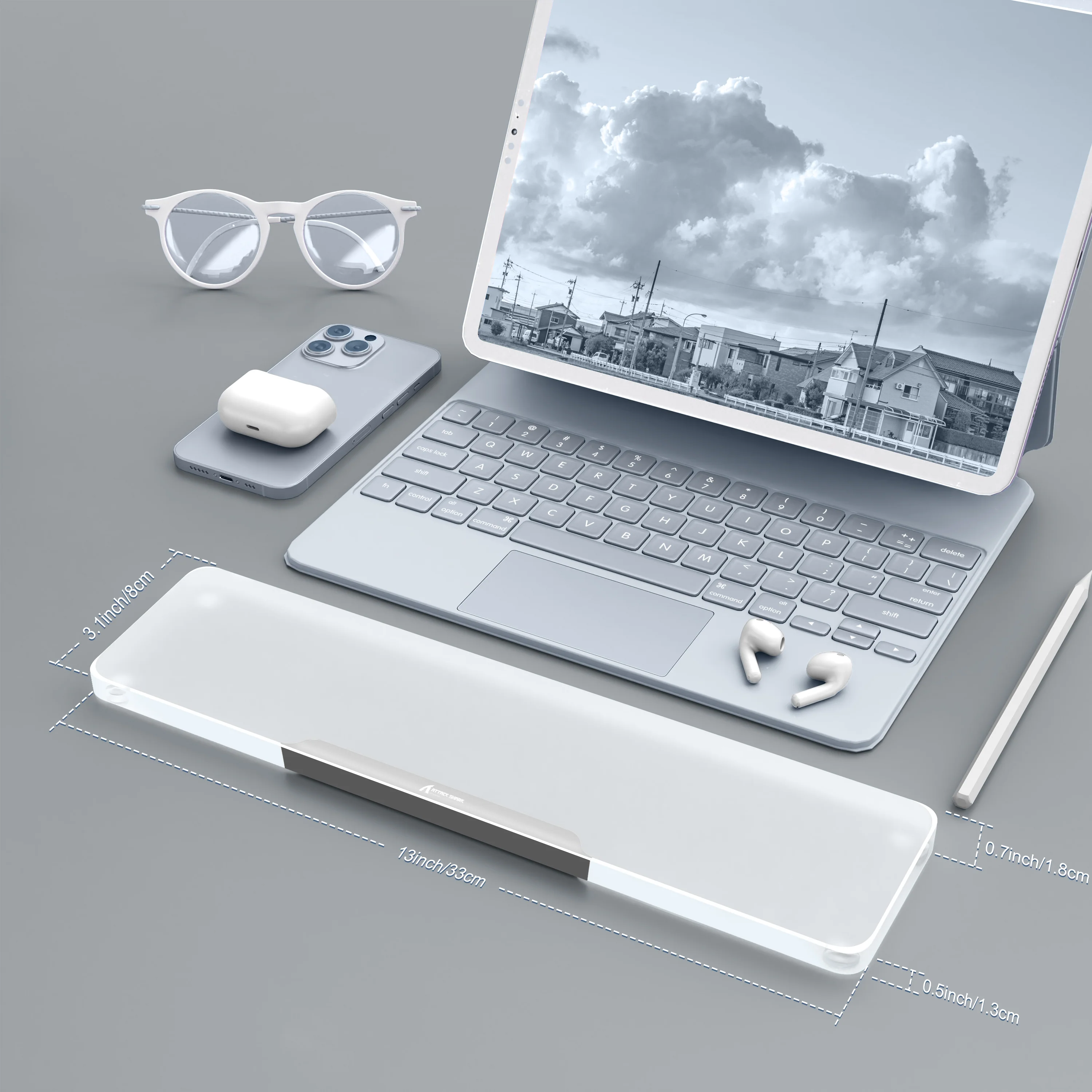 ATTACK SHARK 68 KEYS ACRYLIC WRIST REST