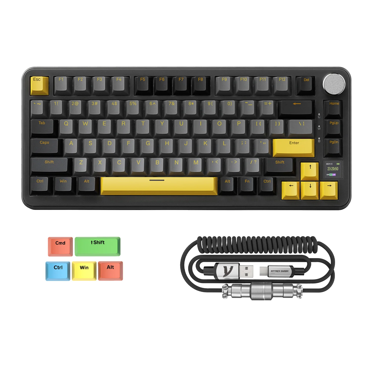 84-attack-shark-x85pro-tri-mode-gasket-mechanical-keyboard-2.webp ATTACK SHARK X85PRO Tri-mode Gasket Mechanical Keyboard