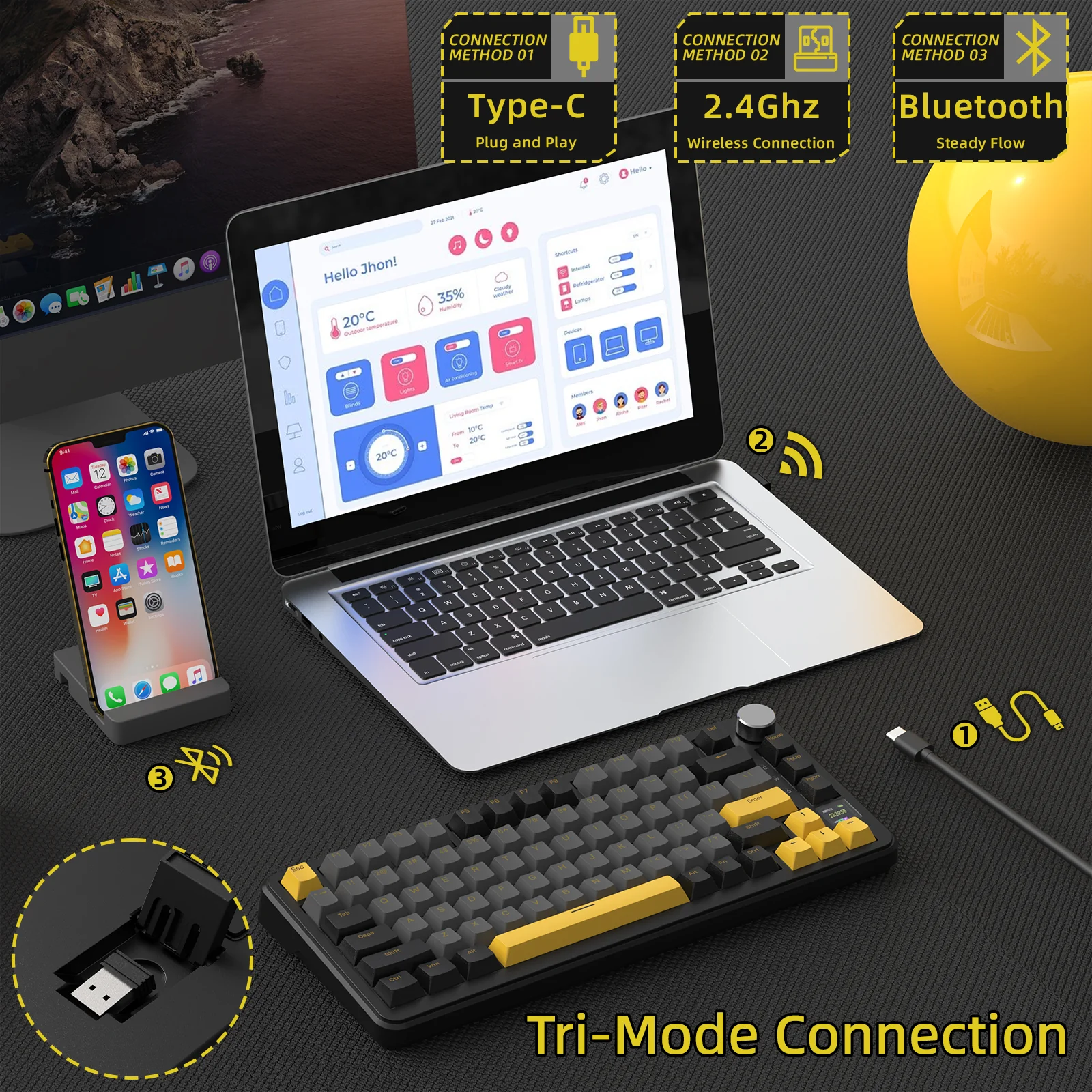 84-attack-shark-x85pro-tri-mode-gasket-mechanical-keyboard-5.webp ATTACK SHARK X85PRO Tri-mode Gasket Mechanical Keyboard