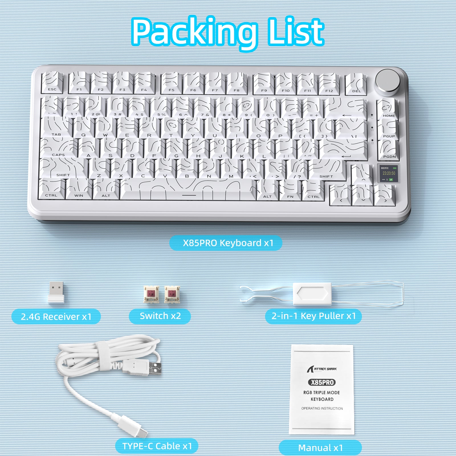 84-attack-shark-x85pro-tri-mode-gasket-mechanical-keyboard-50.jpg ATTACK SHARK X85PRO Tri-mode Gasket Mechanical Keyboard