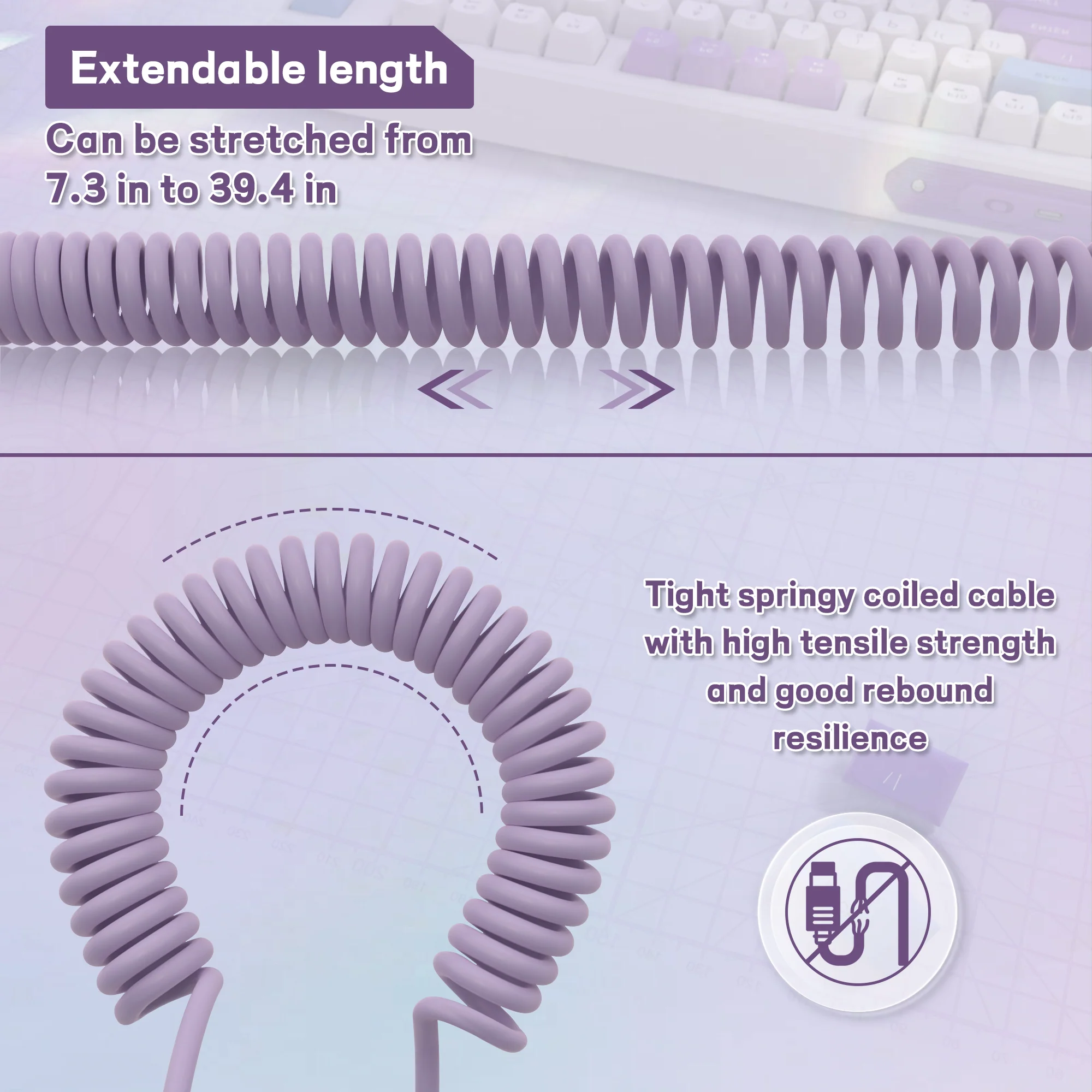 ATTACK SHARK C04-C COILED CABLE