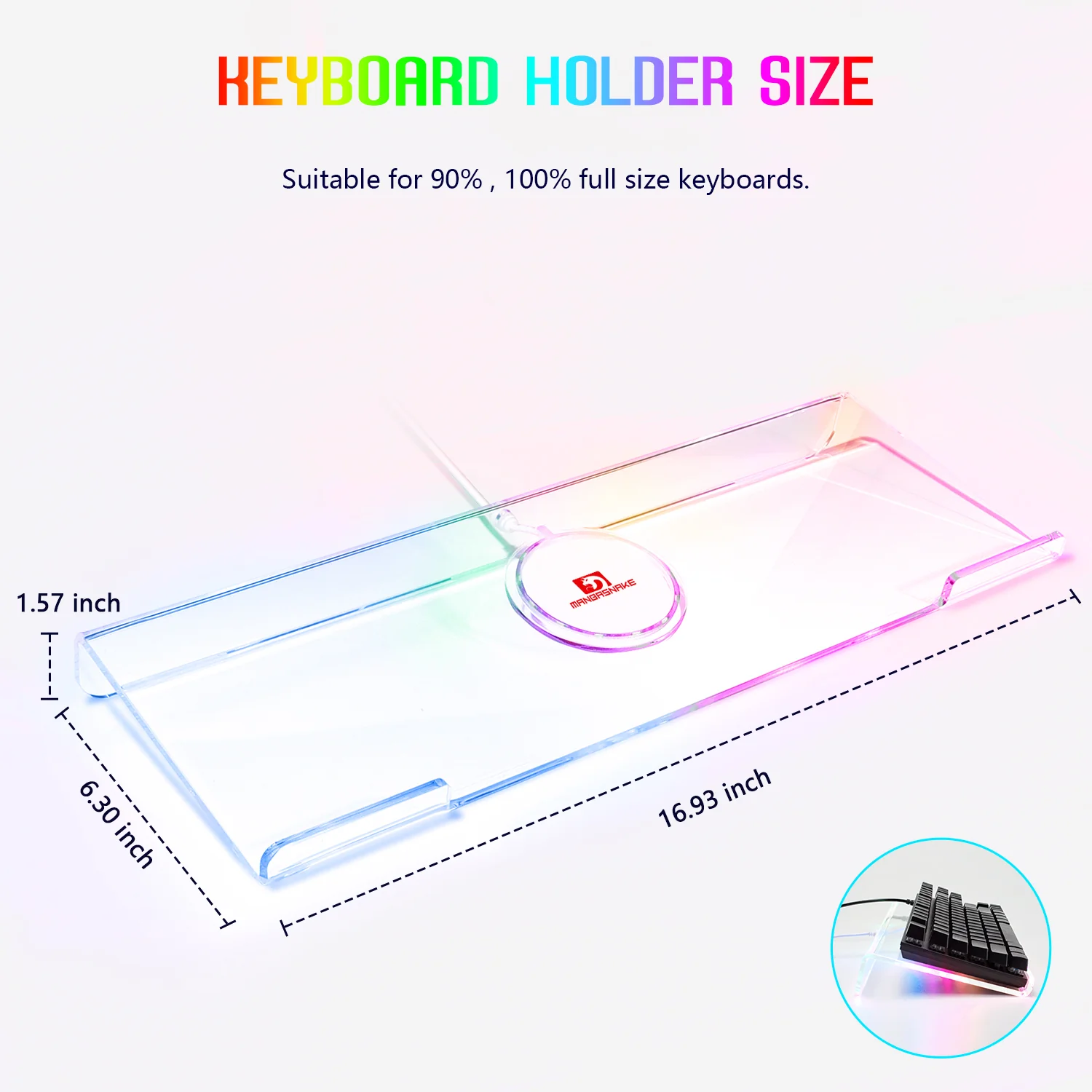 ATTACK SHARK X MAMBASNAKE Ergonomic RGB Keyboard Holder