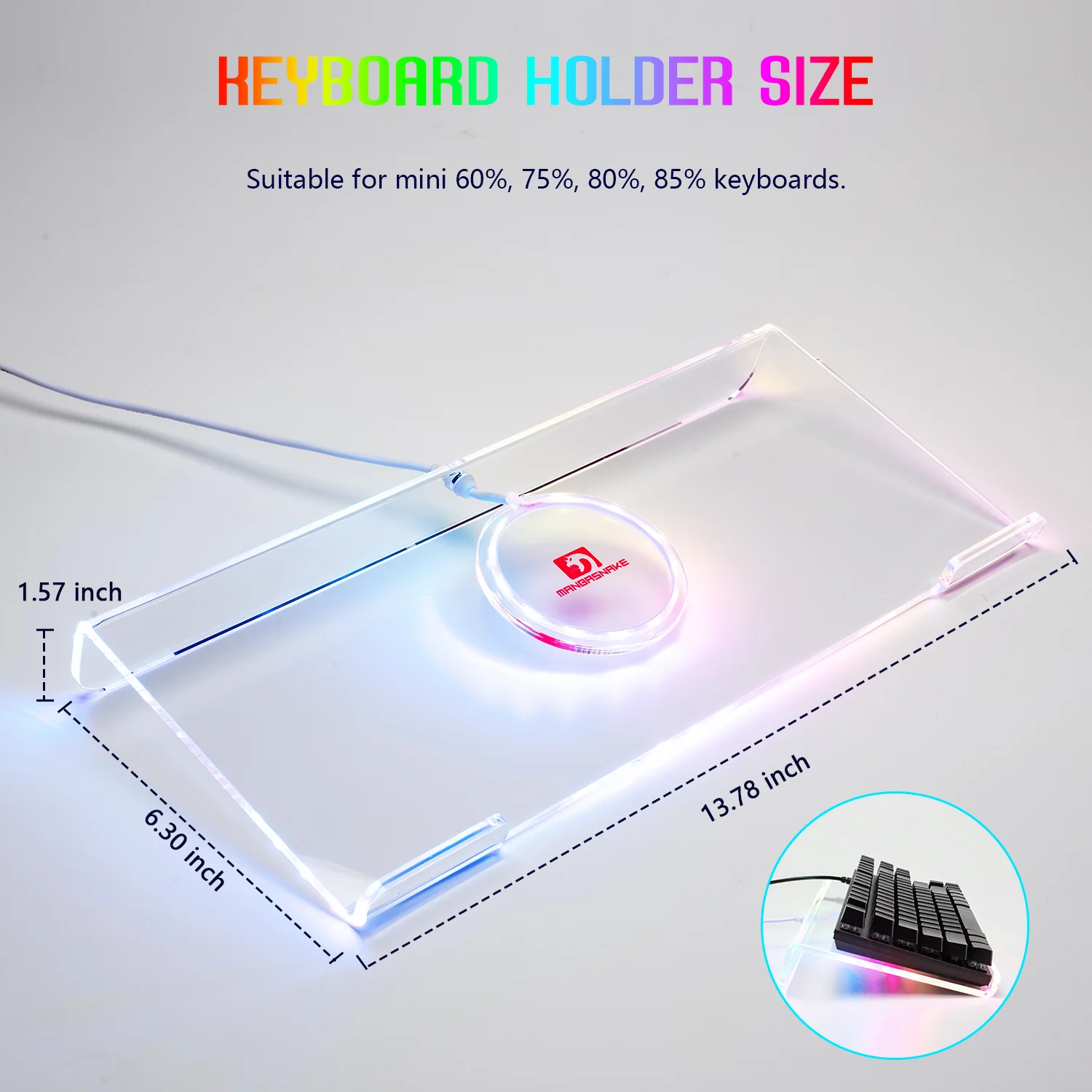 ATTACK SHARK X MAMBASNAKE Ergonomic RGB Keyboard Holder