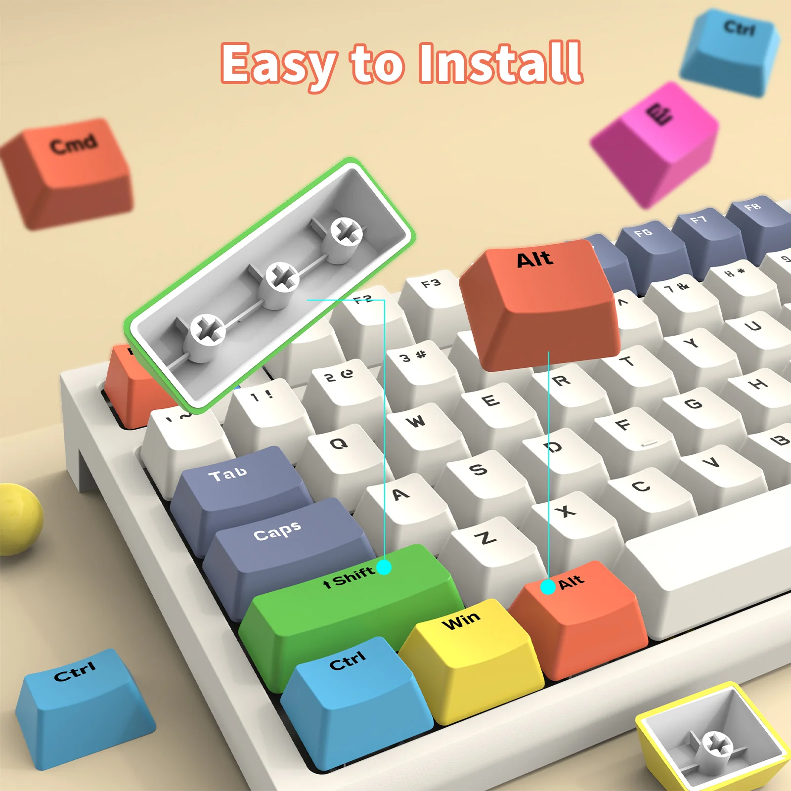 859-attack-shark-custom-oem-profile-pbt-colored-keycaps-3.webp ATTACK SHARK Custom OEM Profile PBT Colored Keycaps