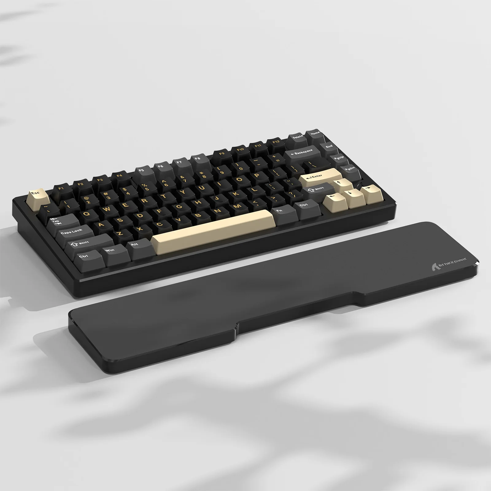 ATTACK SHARK Black Acrylic Wrist Rest