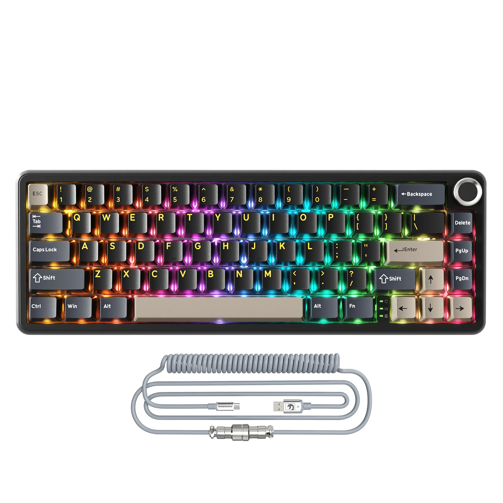 9-attack-shark-x66-wireless-mechanical-keyboard-with-8k-coiled-cable-10.webp ATTACK SHARK X66 Wireless Mechanical Keyboard with 8K Coiled Cable