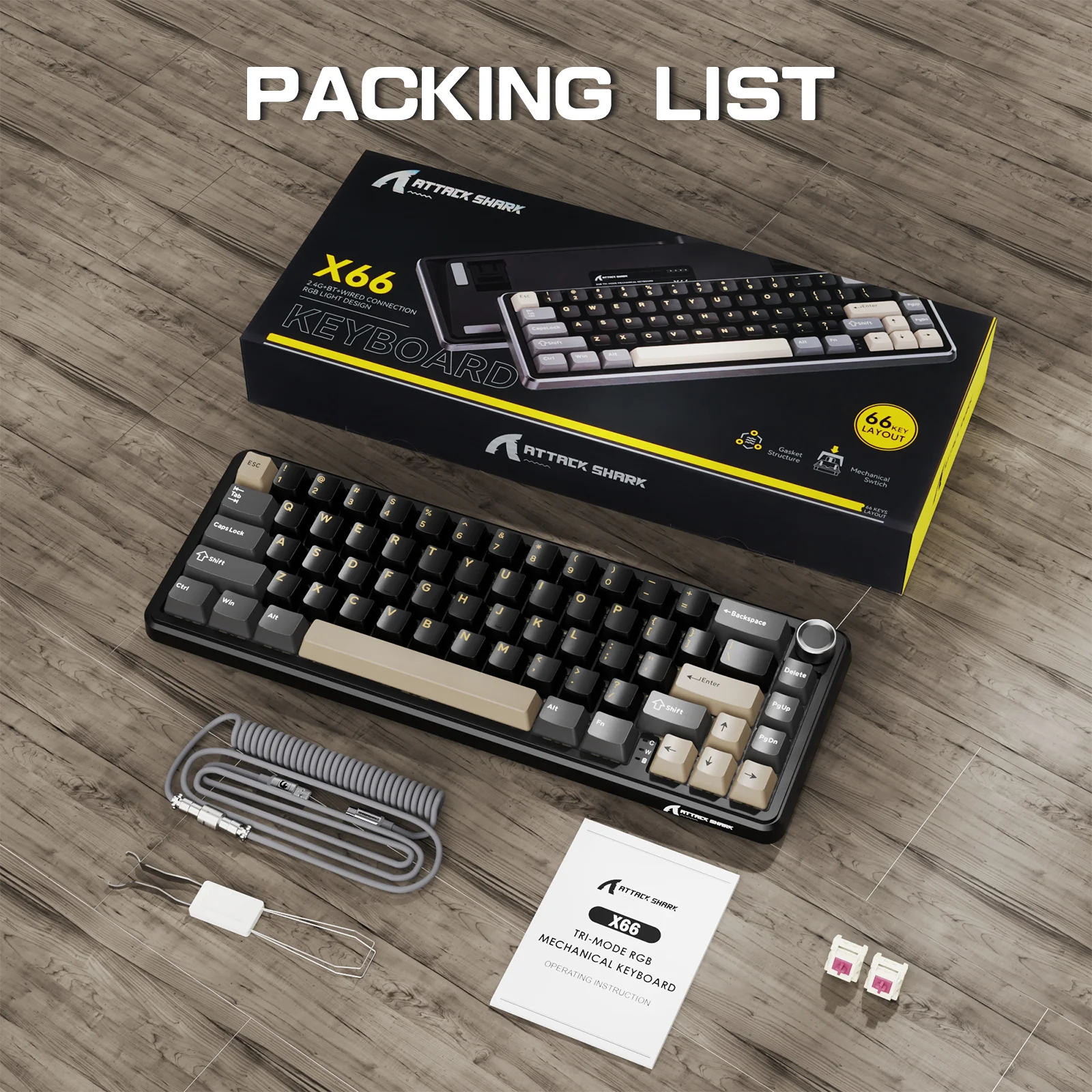 9-attack-shark-x66-wireless-mechanical-keyboard-with-8k-coiled-cable-18.webp ATTACK SHARK X66 Wireless Mechanical Keyboard with 8K Coiled Cable