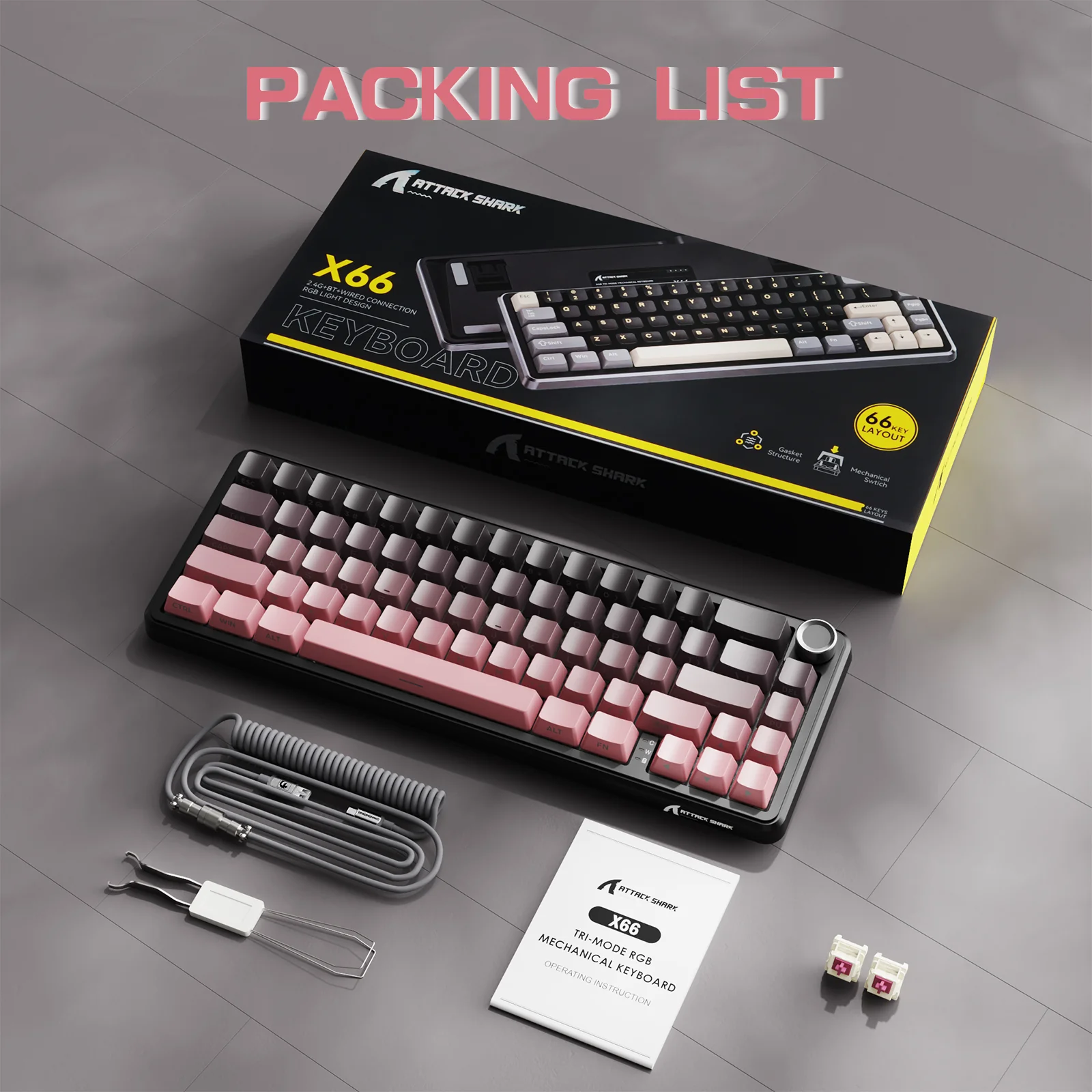 9-attack-shark-x66-wireless-mechanical-keyboard-with-8k-coiled-cable-36.webp ATTACK SHARK X66 Wireless Mechanical Keyboard with 8K Coiled Cable