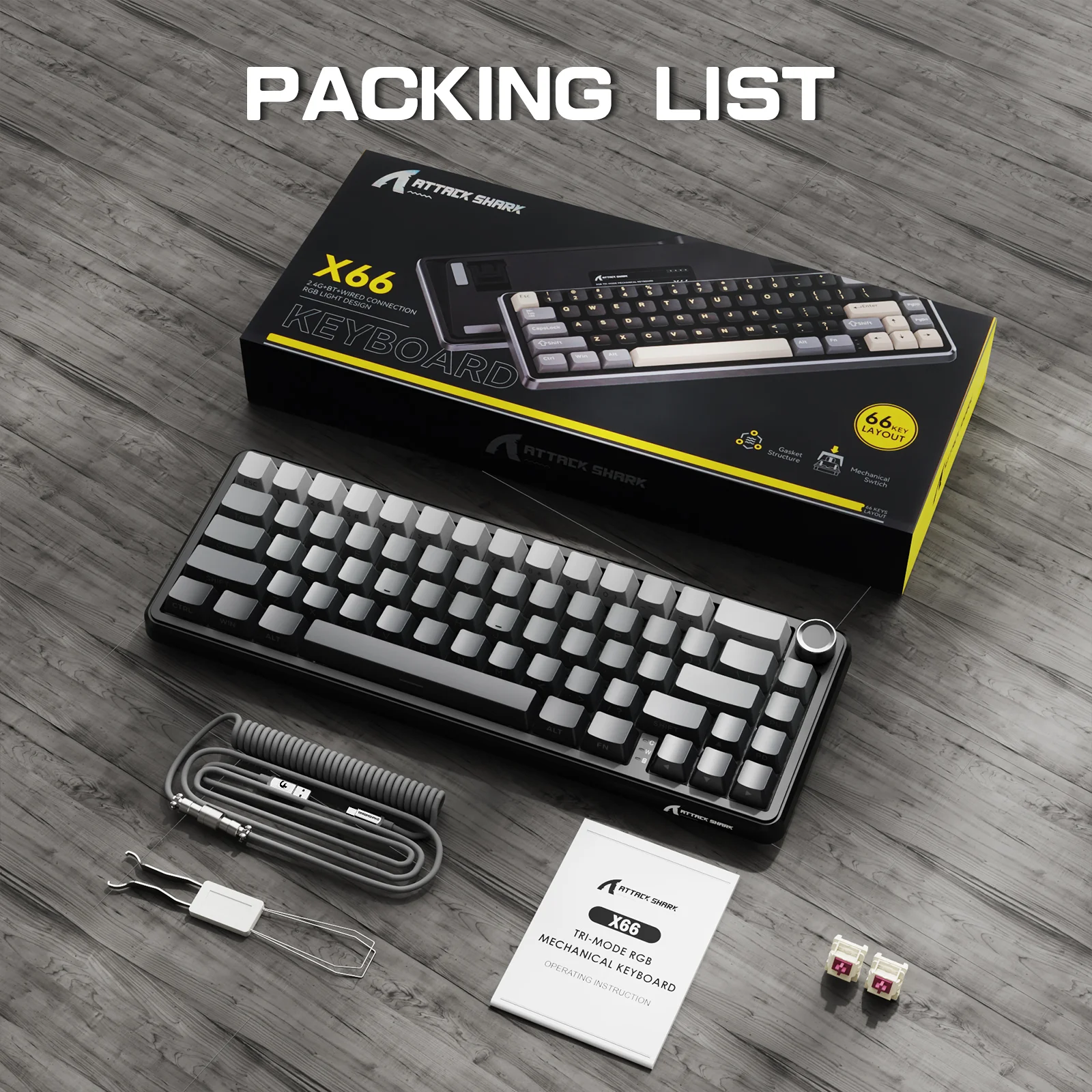 9-attack-shark-x66-wireless-mechanical-keyboard-with-8k-coiled-cable-9.webp ATTACK SHARK X66 Wireless Mechanical Keyboard with 8K Coiled Cable