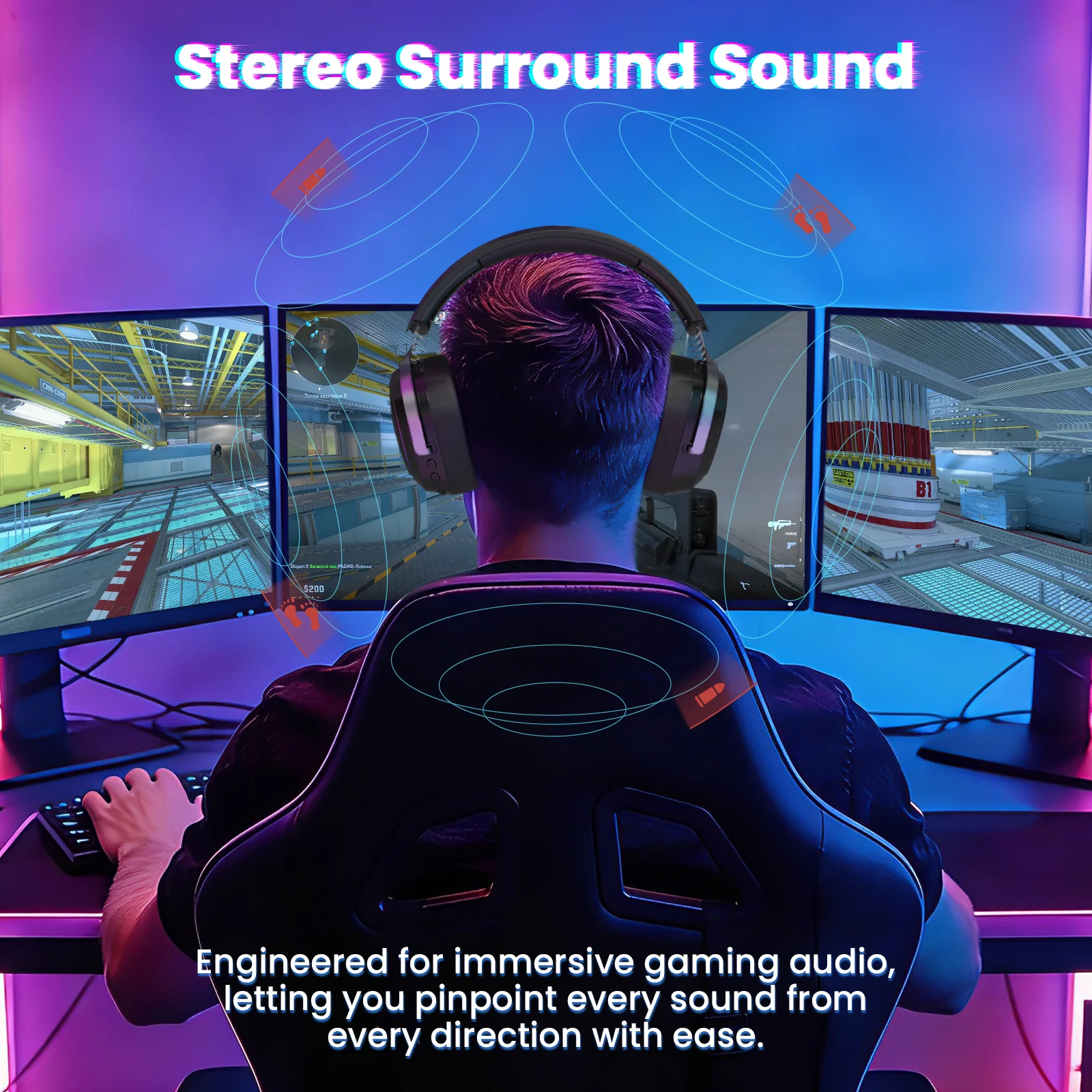 ATTACK SHARK G800 Wireless Gaming Headset