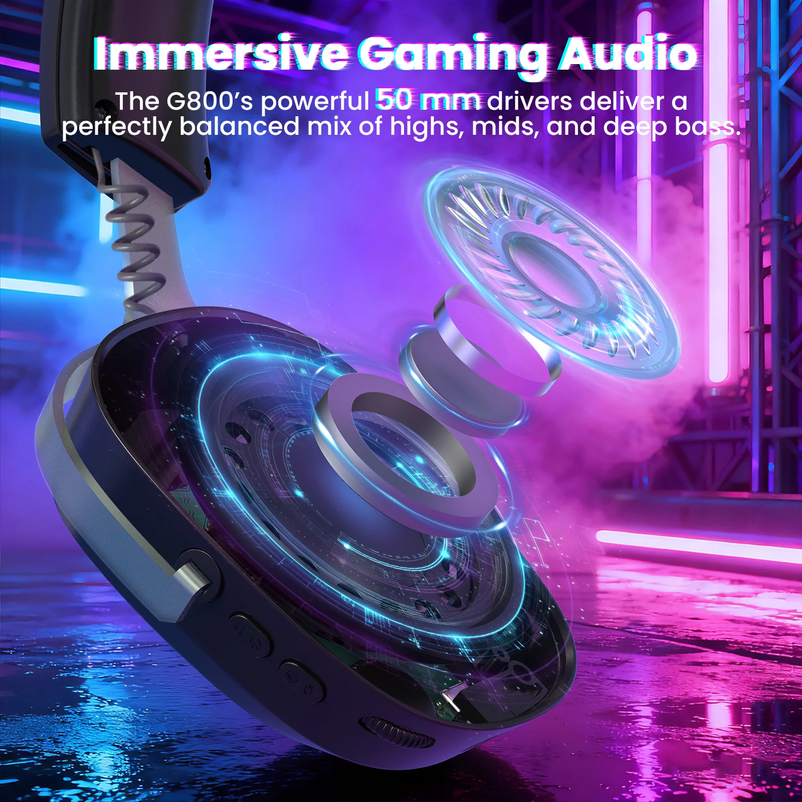 ATTACK SHARK G800 Wireless Gaming Headset