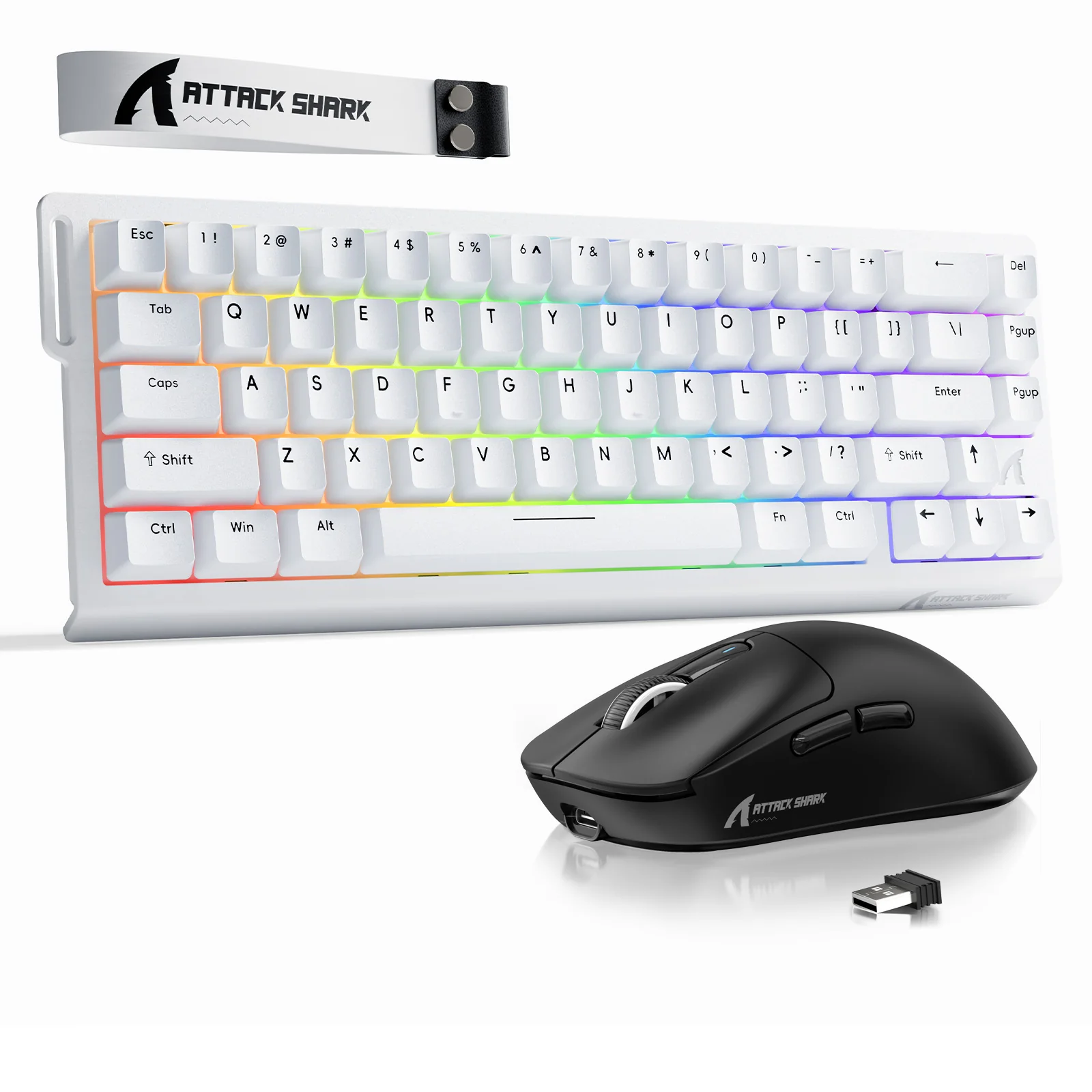 ATTACK SHARK X68HE Rapid Trigger Keyboard + X3 Wireless Gaming Mouse Bundle