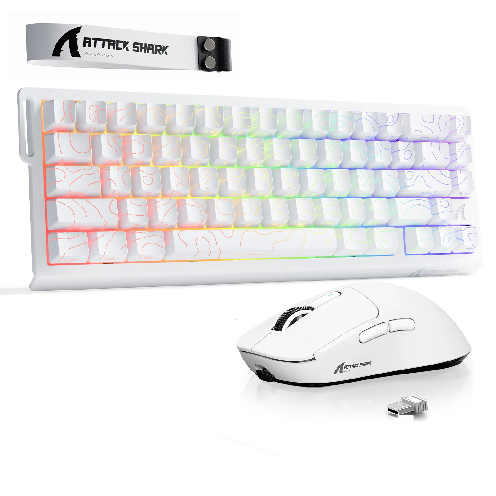 ATTACK SHARK X68HE Rapid Trigger Keyboard + X3 Wireless Gaming Mouse Bundle