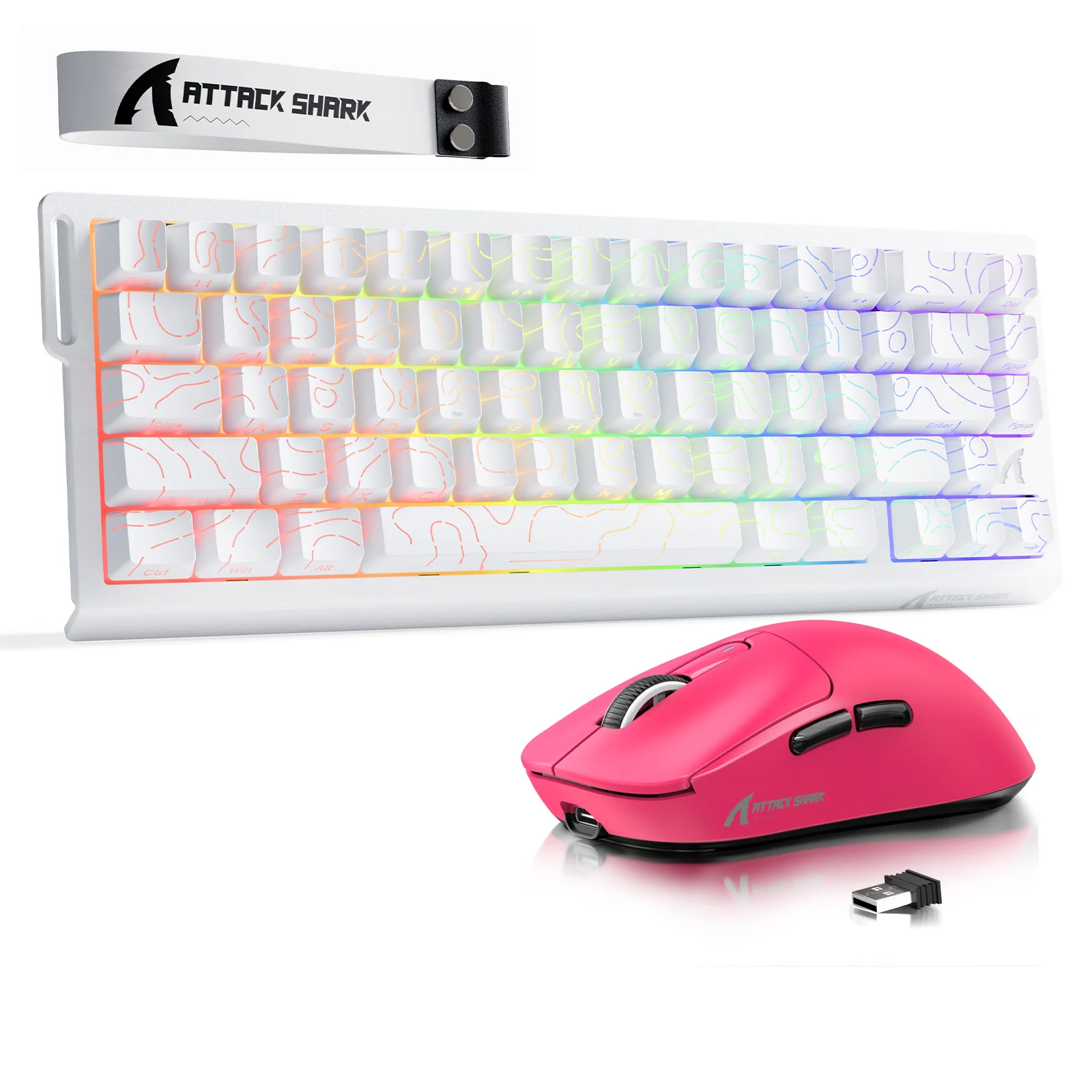 ATTACK SHARK X68HE Rapid Trigger Keyboard + X3 Wireless Gaming Mouse Bundle