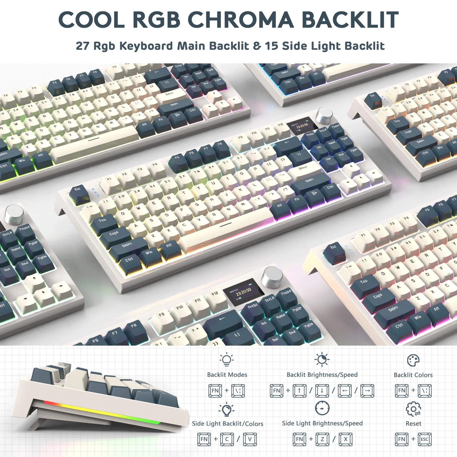 ATTACK SHARK K86 Wireless Mechanical Keyboard with Coiled Cable