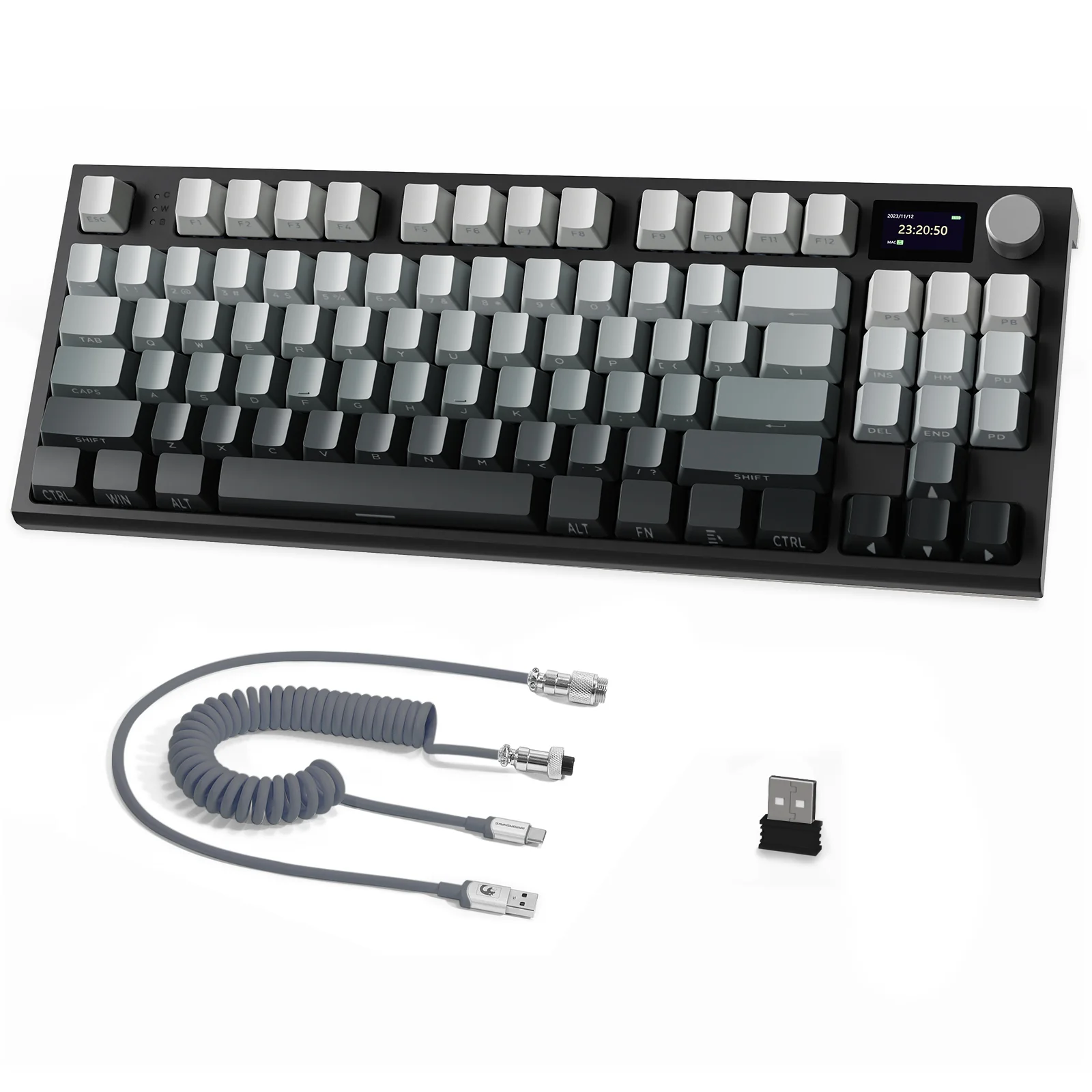ATTACK SHARK K86 Wireless Mechanical Keyboard with Coiled Cable