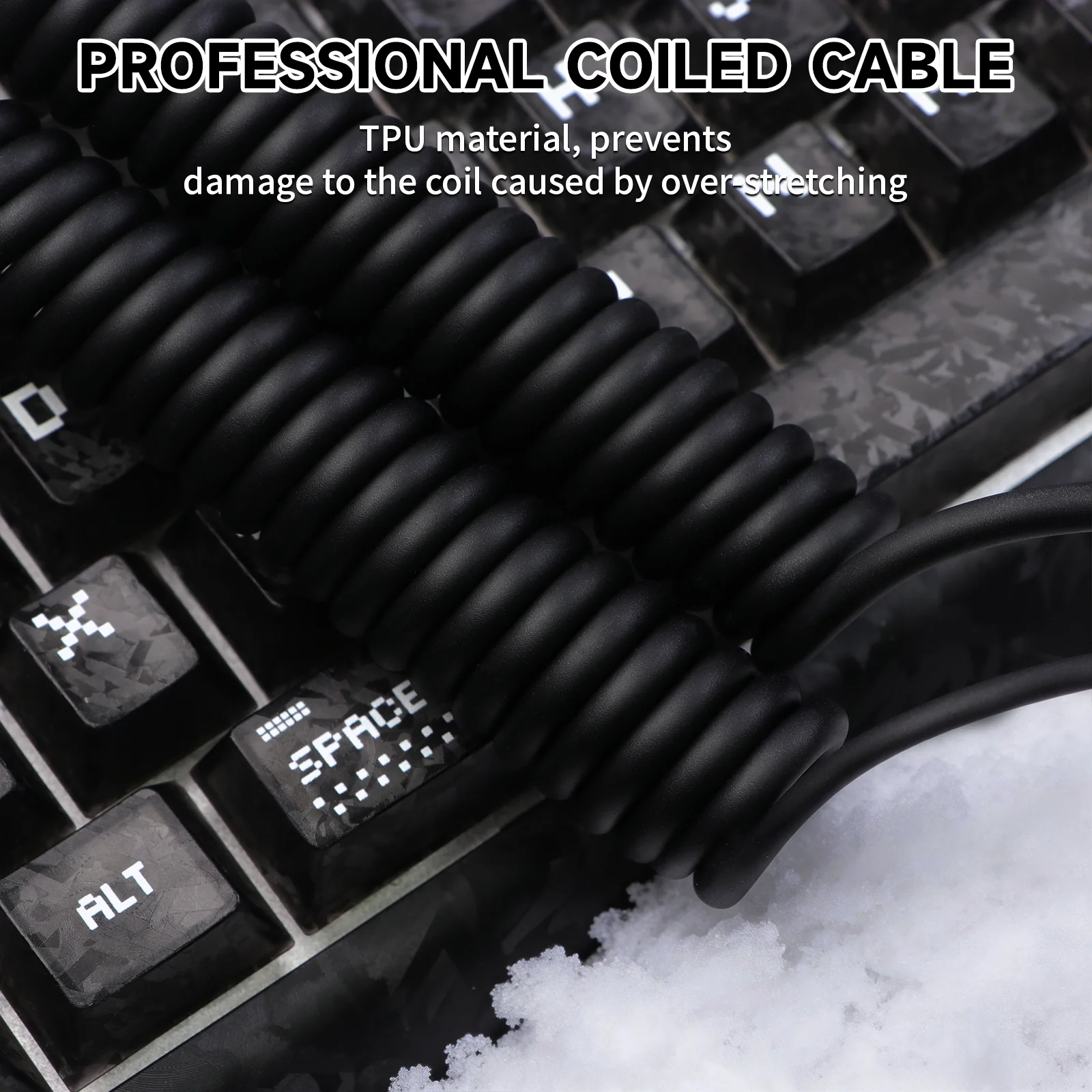 ATTACK SHARK C08 2-in-1 Custom Aviation Cable for 8kHz Magnetic Keyboards