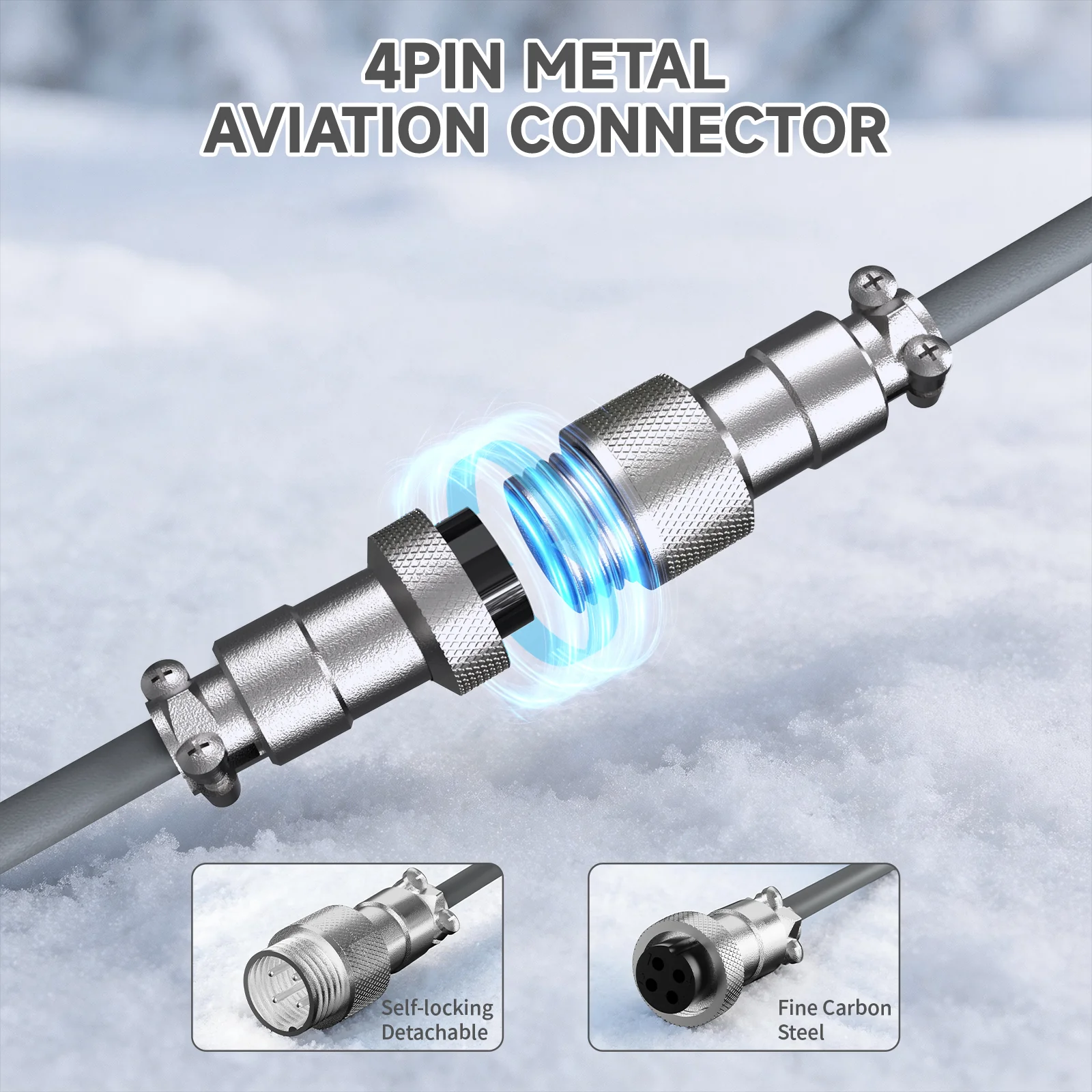 ATTACK SHARK C08 2-in-1 Custom Aviation Cable for 8kHz Magnetic Keyboards